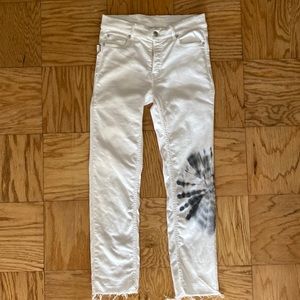 Zadig & Voltaire white denim tie dye